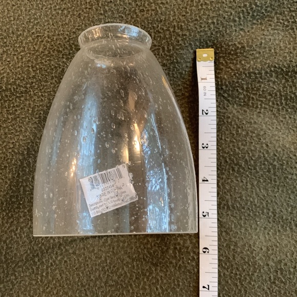 New LG Sourcing clear seeded glass light bulb covers. measurements in pictures - Picture 3 of 8